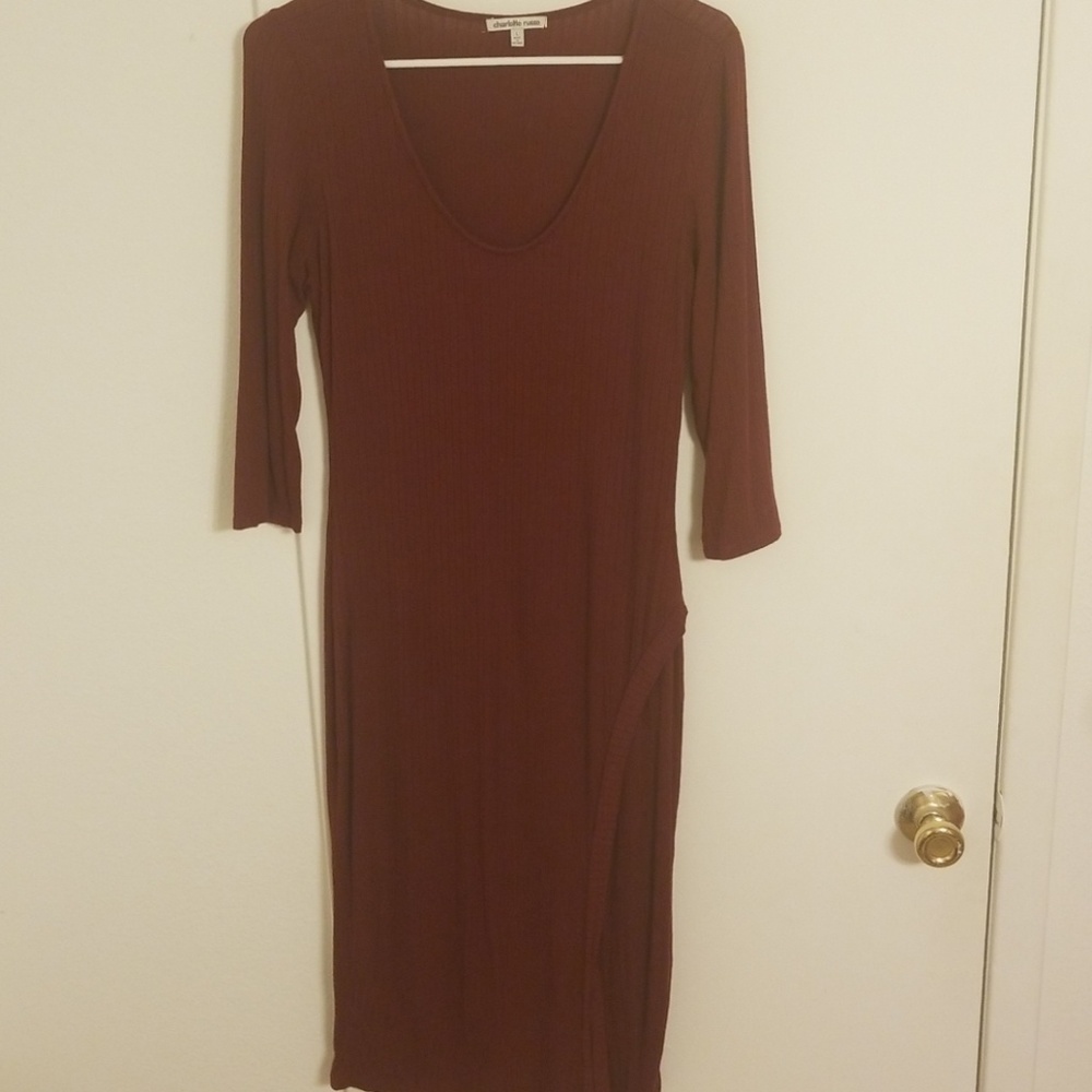 Red Maxi Dress with slit